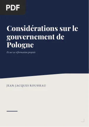 Considérations sur le gouvernement de Pologne