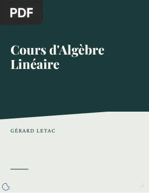 Cours d'algèbre linéaire, 2ème année d'université