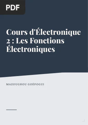 Cours d'Électronique 2 : Les Fonctions Électroniques