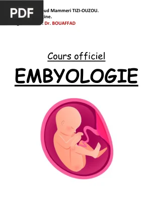 Cours d'Embryologie