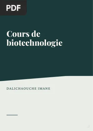 Cours de biotechnologie