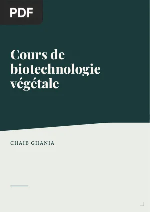 Cours de biotechnologie végétale
