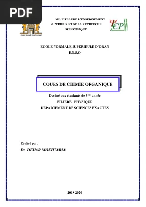 Cours de Chimie Organique