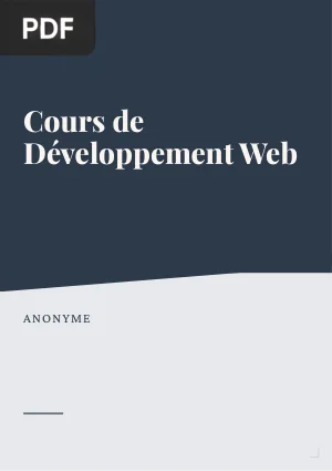 Cours de Développement Web