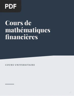 Cours de mathématiques financières
