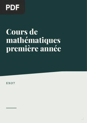 Cours de mathématiques première année