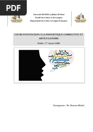 Cours de phonétique