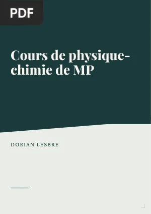 Cours de physique-chimie de MP