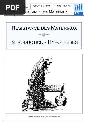 Cours de RDM avec Exercices Corrigés