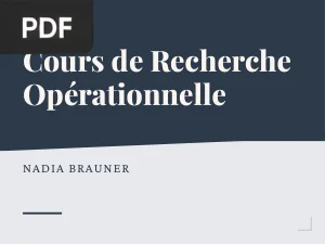Cours de Recherche Opérationnelle