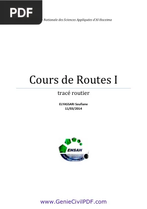 Cours de Routes I — Tracé Routier