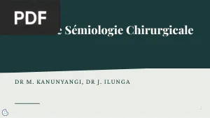 Cours de Sémiologie Chirurgicale