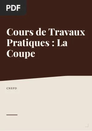 Cours de Travaux Pratiques : La Coupe