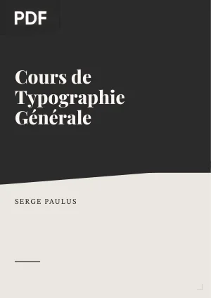 Cours de Typographie Générale