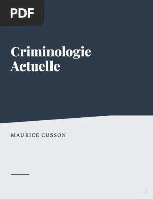 Criminologie Actuelle