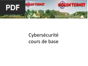 Cybersécurité cours de base