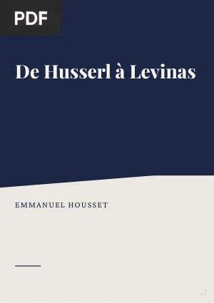 De Husserl à Levinas