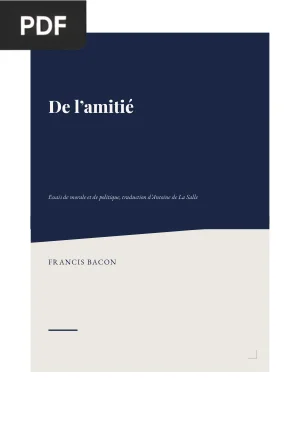 De l'amitié
