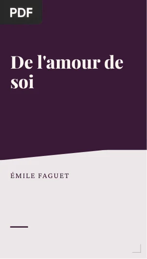 De l'amour de soi