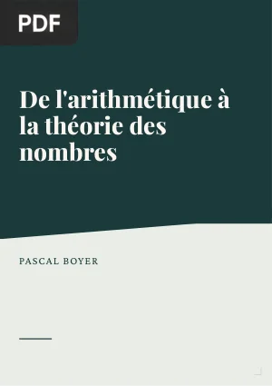 De l'arithmétique à la théorie des nombres