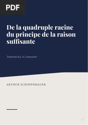 De la quadruple racine du principe de la raison suffisante