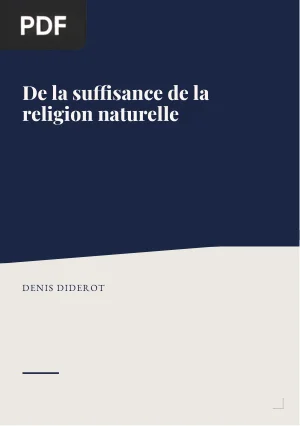 De la suffisance de la religion naturelle