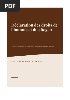Déclaration des droits de l'homme et du citoyen