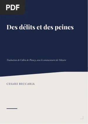 Des délits et des peines
