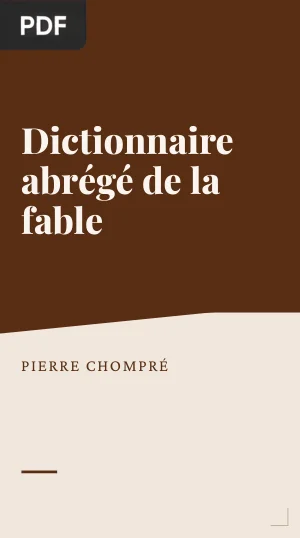 Dictionnaire abrégé de la fable
