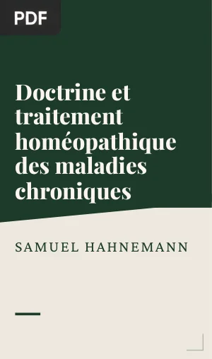 Doctrine et Traitement Homéopathique des Maladies Chroniques