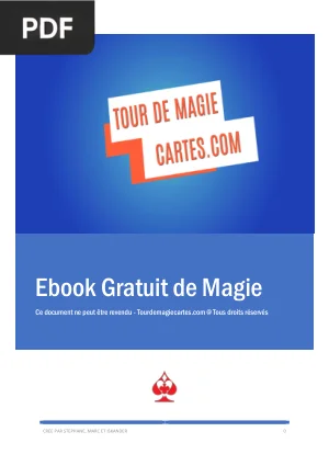 Ebook Gratuit de Magie - Tours de Cartes