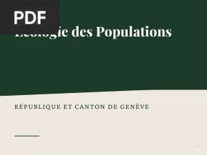 Ecologie des populations