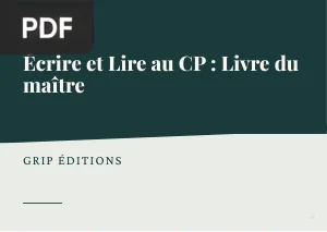 Écrire et Lire au CP : Livre du maître