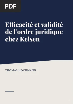 Efficacité et validité de l'ordre juridique
