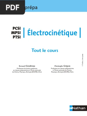 Électrocinétique - Tout le Cours PCSI MPSI PTSI