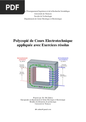Électrotechnique Appliquée avec Exercices Résolus