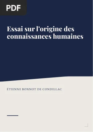 Essai sur l'origine des connaissances humaines