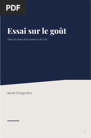 Essai sur le goût