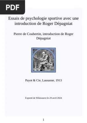 Essais de psychologie sportive