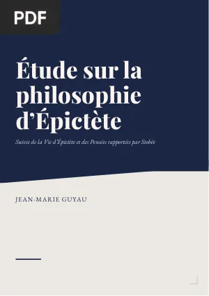 Étude sur la philosophie d'Épictète