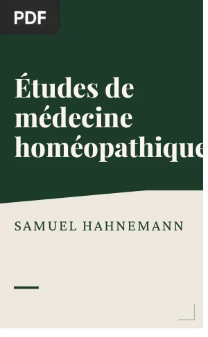 Études de Médecine Homéopathique