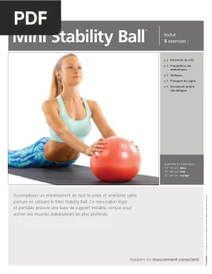 Exercices de Pilates avec Petit Ballon
