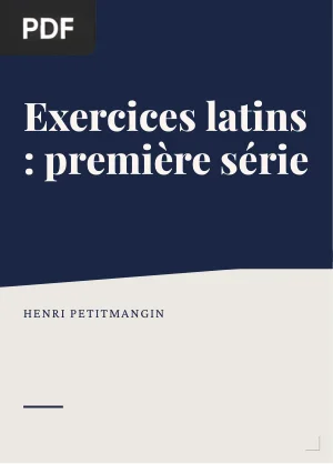Exercices latins : première série