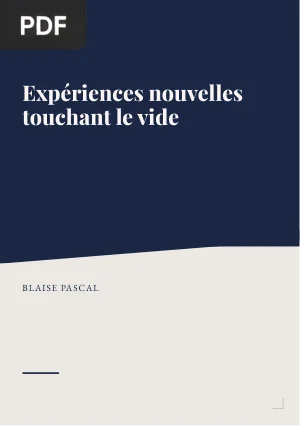 Expériences nouvelles touchant le vide