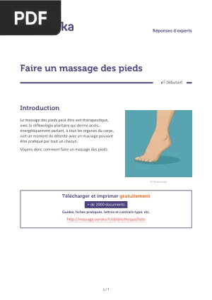 Faire un massage des pieds