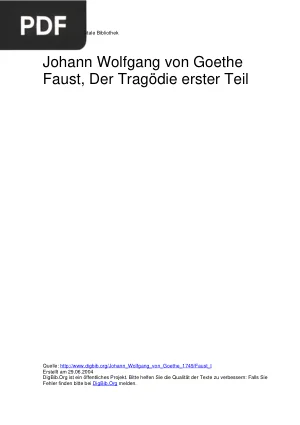 Faust - Der Tragödie erster Teil