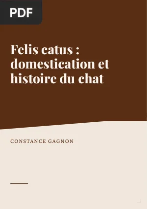 Felis catus : domestication et histoire du chat