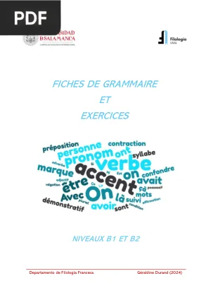Fiches de grammaire et exercices
