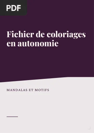 Fichier de coloriages en autonomie