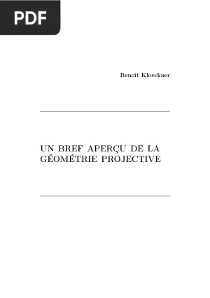 Géométrie projective